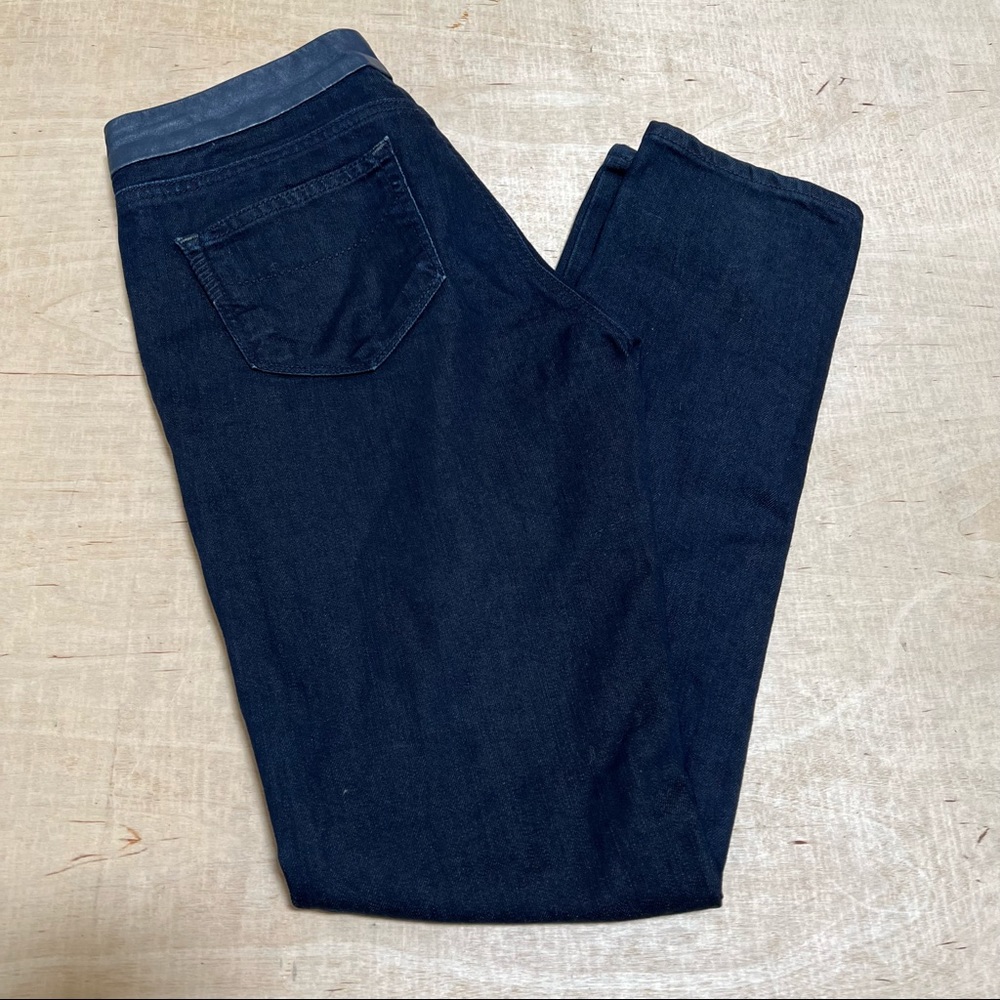 Paige Jeans Premium Hancock Eclipse Dark Leather Women’s Waist 26